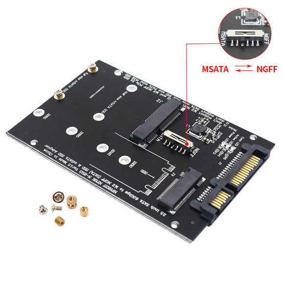 Adaptador Convertidor SATA3 a M.2 NGFF - Tarjeta de Expansión SSD