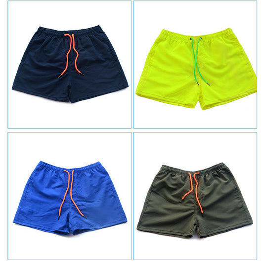 Pantalones Cortos de Playa para Hombre Secado Rápido Color Sólido - Image 14