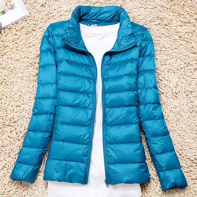 Chaqueta Acolchada Ligera para Mujer con Cuello Alto - Image 8