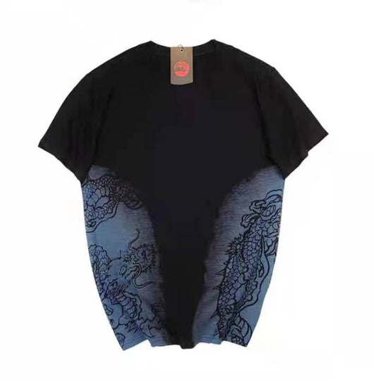 Playera Bordada para Parejas Estilo Coreano con Diseño Tatuaje - Image 13