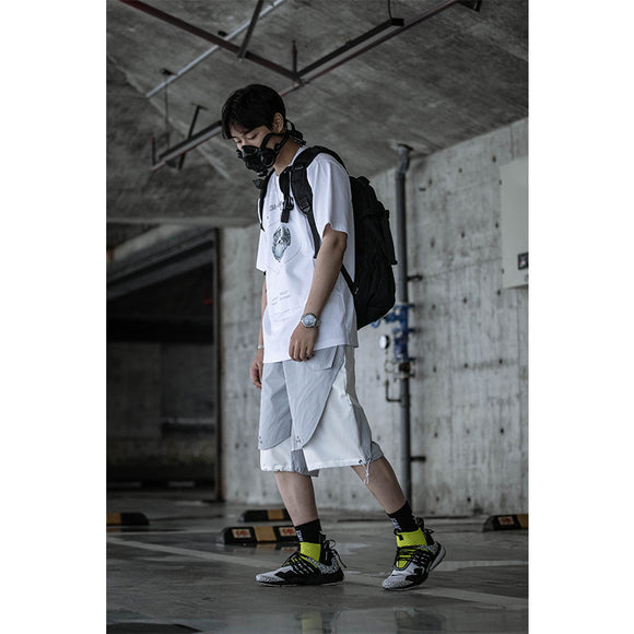 Shorts Deportivos Holgados con Cordón Ajustable