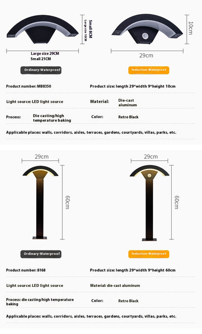 Lámpara de Pared Exterior con Sensor de Movimiento y Protección Lluvia - Image 15
