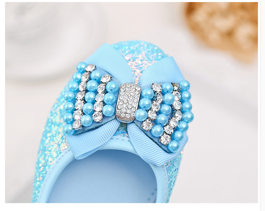 Zapatos de Tacón Alto Infantil con Moño y Cristales - Image 6