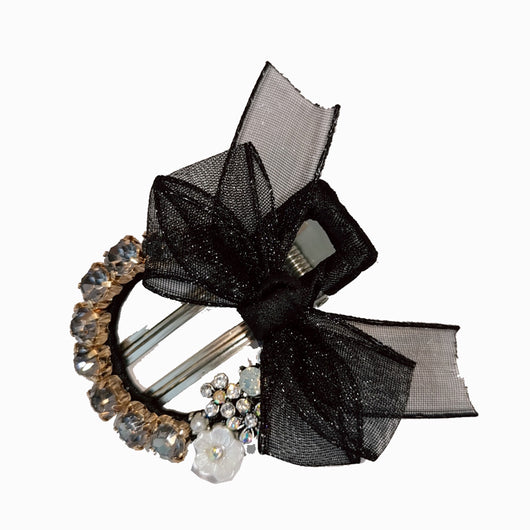 Pasador de Mariposa con Malla de Encaje - Accesorio de Cabello Elegante Metal - Image 5