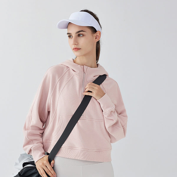Sudadera con Capucha Deportiva de Forro Polar Delgado para Mujer