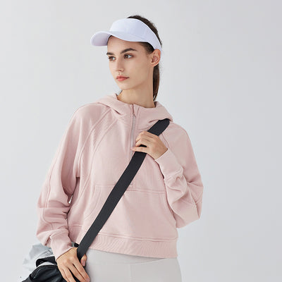 Sudadera con Capucha Deportiva de Forro Polar Delgado para Mujer