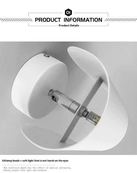 Lámpara de Pared Giratoria para Dormitorio - Luz Ajustable de Diseño Moderno - Image 6
