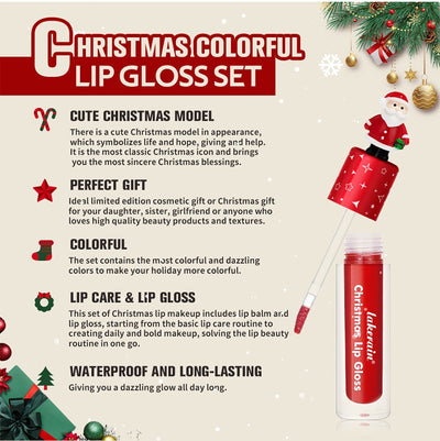 Set de 6 Labiales Mate Velvet Rojo Navidad - Regalo Perfecto - Image 11
