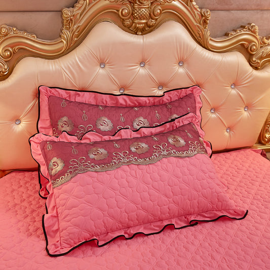 Funda de Almohada Acolchada con Encaje Reforzada - Image 2