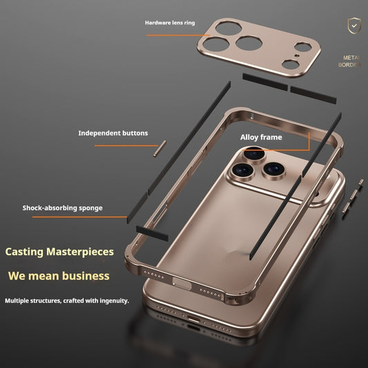 Funda Protectora para Teléfono con Marco Metálico y Hebilla Antimotines Esquina a Esquina - Image 2