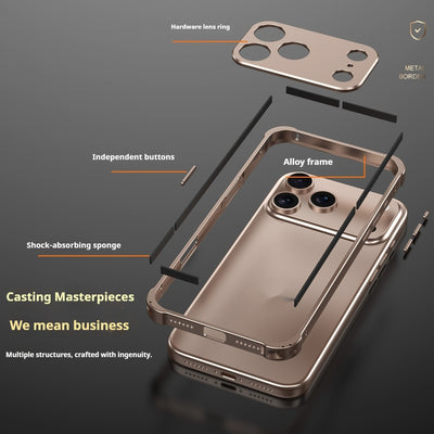 Funda Protectora para Teléfono con Marco Metálico y Hebilla Antimotines Esquina a Esquina - Image 2