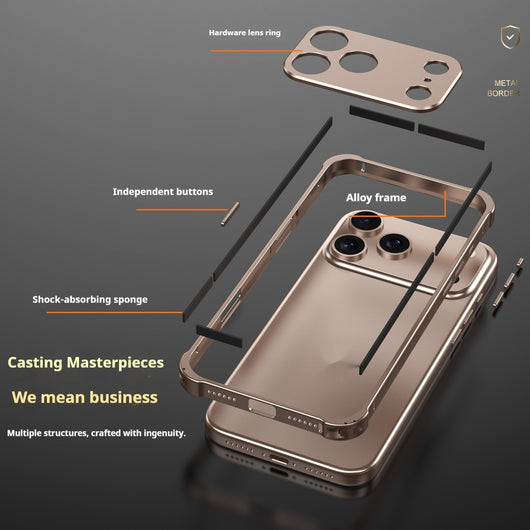 Funda Protectora para Teléfono con Marco Metálico y Hebilla Antimotines Esquina a Esquina - Image 2