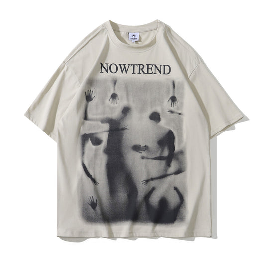 Playera Estampada Devil Ghost de Manga Corta para Hombre - Image 7