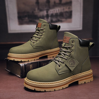 Botas de Trabajo Vintage en Cuero Genuino Talla Grande para Hombre - Image 40