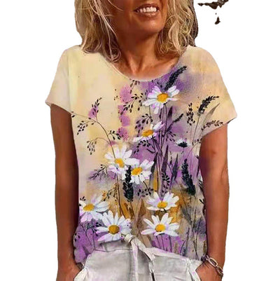 Playera Estampada de Personalidad - Manga Corta - Image 11