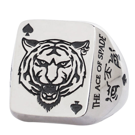 Anillo de Plata Tigre del Zodiaco Chino - Diseño Trendy - Image 2