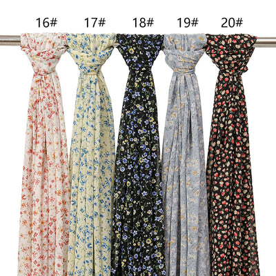 Pañuelo Ligero de Gasa Estampado Floral para Primavera y Verano - Image 44