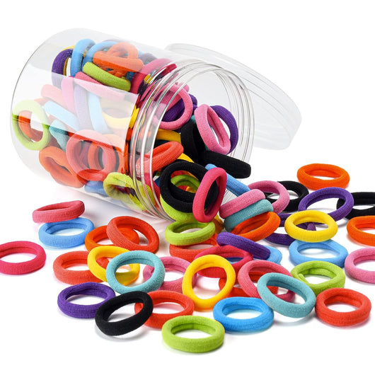 Pack 100 Cintas Elásticas para Cabello Infantil - Multicolor Suave sin Costuras - Image 4