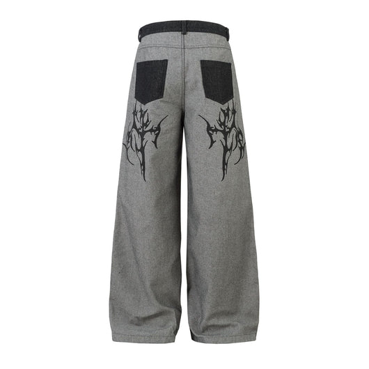 Pantalones Vaqueros Anchos Estilo Americano para Hombre - Image 10