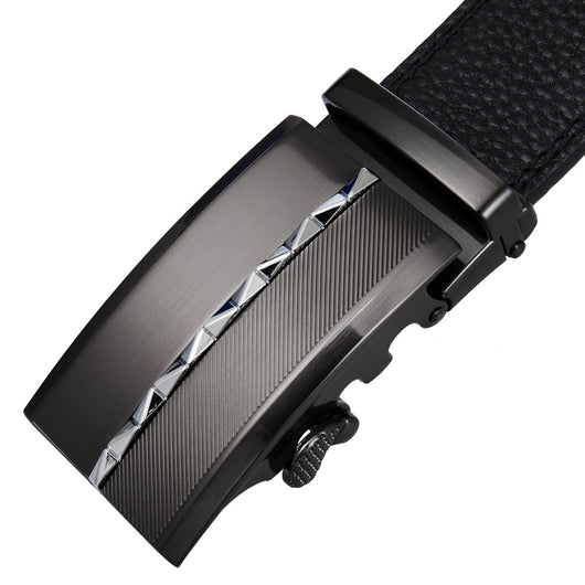 Cinturón de Cuero para Hombre con Hebilla Automática - Image 14