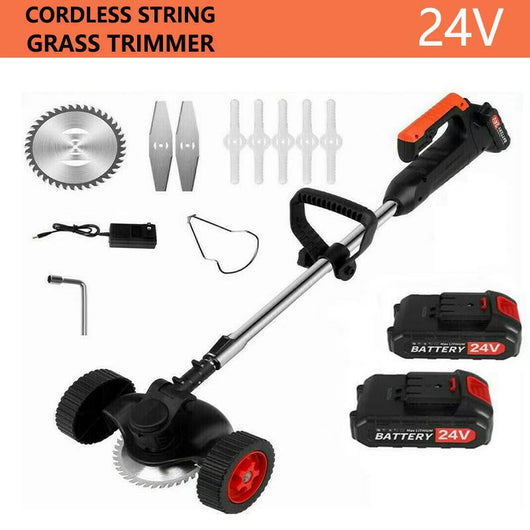 Cortacésped Eléctrico 24V con Batería de Litio - Desbrozadora Inalámbrica Profesional - Image 8