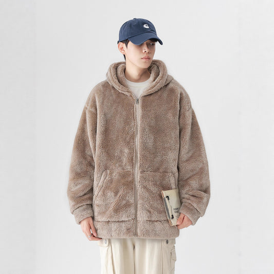 Conjunto de Sudadera Acolchada con Capucha y Pantalón Deportivo Cálido
