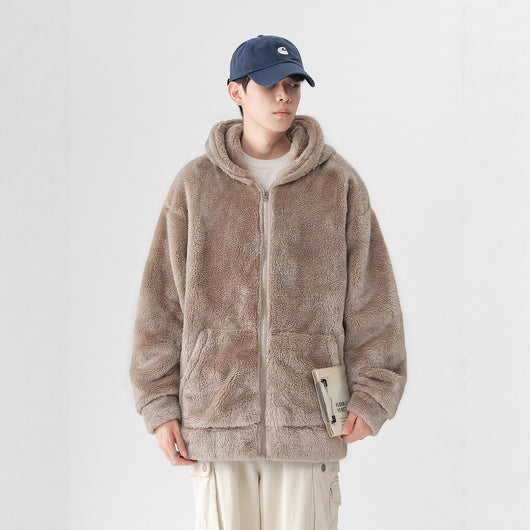 Conjunto de Sudadera Acolchada con Capucha y Pantalón Deportivo Cálido
