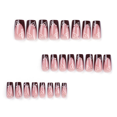 Uñas Postizas Amor Simple - Diseño Elegante y Minimalista - Image 2