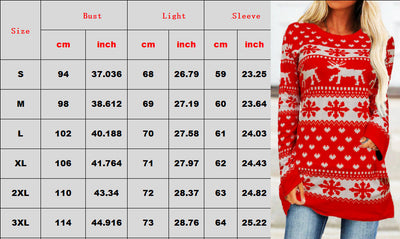 Blusa Holgada Estampado Alce y Copo de Nieve - Image 8
