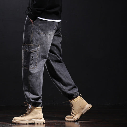 Pantalones Jeans Harem Sueltos para Hombre Fallwinter - Image 17