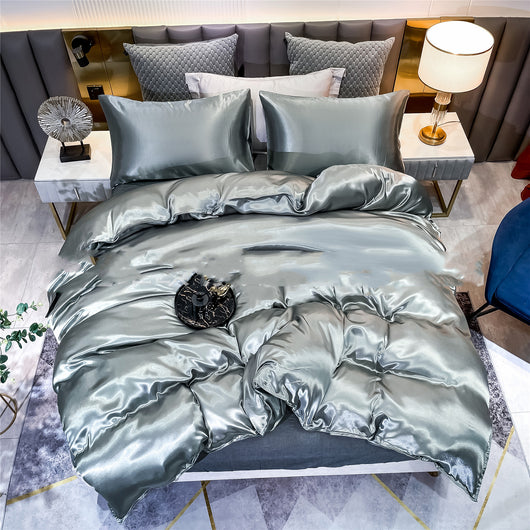 Juego de Sábanas de Satén Premium - Funda Nórdica y Fundas de Almohada - Image 8