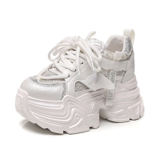 Zapatos Deportivos con Plantilla Elevadora y Detalles Brillantes para Mujer - Image 4