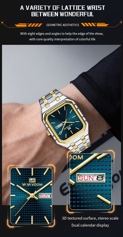 Reloj Cuadrado Luminoso Casual para Hombre - Image 19