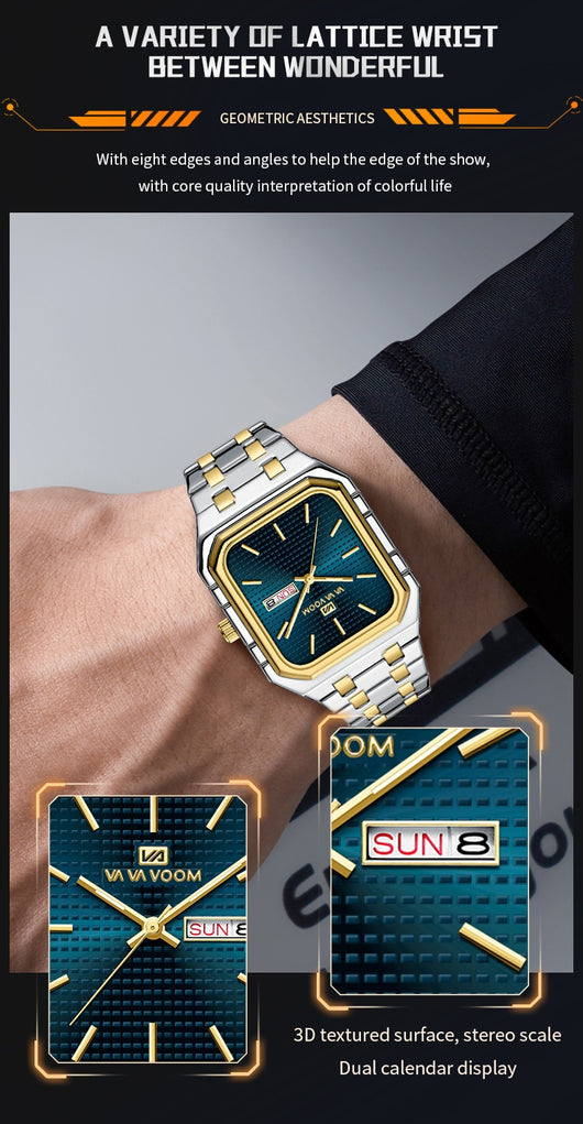 Reloj Cuadrado Luminoso Casual para Hombre - Image 19