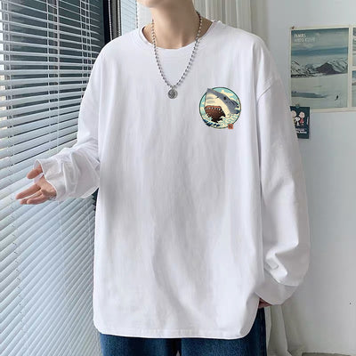 Ropa Suelta Otoñal para Hombre Talla Grande Estudiante - Image 21