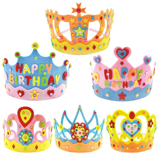 Corona de Diamantes No Tejida para Manualidades en Familia - Image 10