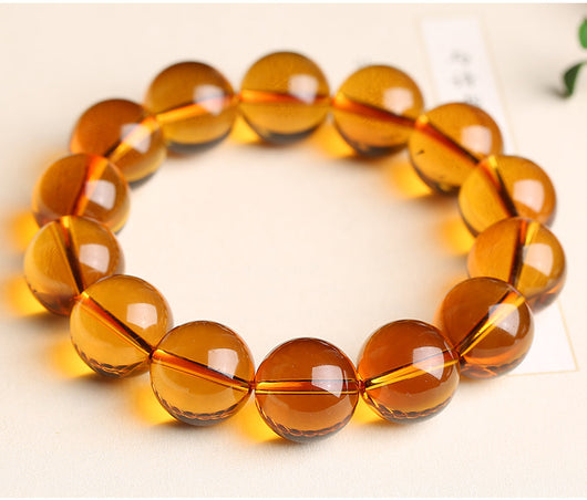Pulsera Pixiu de Cristal Natural Kumquat Amarillo para Hombre y Mujer - Image 11