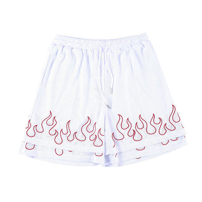 Shorts Deportivos Hombre con Diseño Flama Bordada - Tendencia 2024 - Image 13