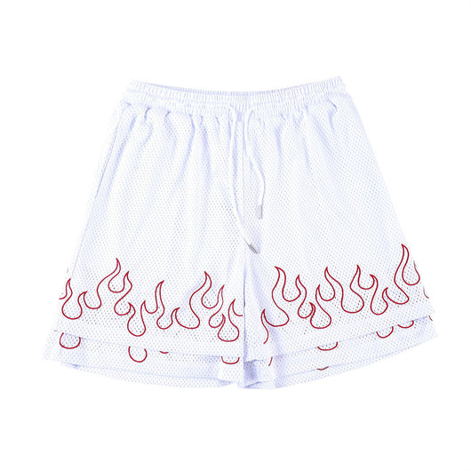 Shorts Deportivos Hombre con Diseño Flama Bordada - Tendencia 2024 - Image 13