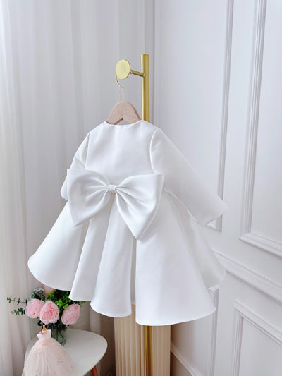 Conjunto de Dos Piezas Estilo Coreano para Niña - Vestido Blanco Clásico - Image 18