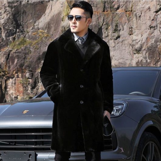 Chaqueta de Cuero Sintético Grueso para Hombre - Image 13