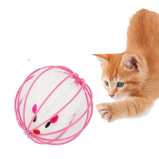 Juguete Interactivo de Jaula para Gatos - Peluche Divertido para Mascotas - Image 3