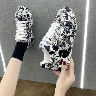 Tenis Plataforma Casual para Mujer con Diseño Pintado - Image 9