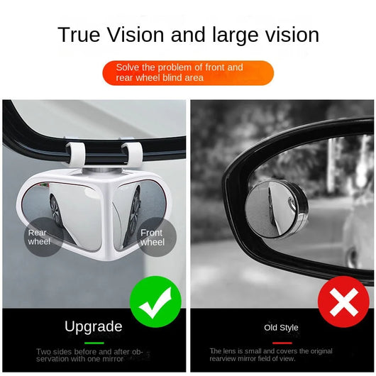 Espejo Auxiliar 360° para Auto - Visión Panorámica Doble Cara para Reversa y Puntos Ciegos - Image 5