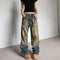 Pantalones Vaqueros Rotos Oversize Rectos de Pierna Ancha - Estilo Urbano Descontracturado