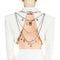 Multilayer Square Rhinestone Pendant Silver Body Chain