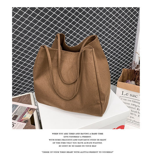 Bolsa de Compras Artística de Lona Grande con Capacidad Amplia - Image 28