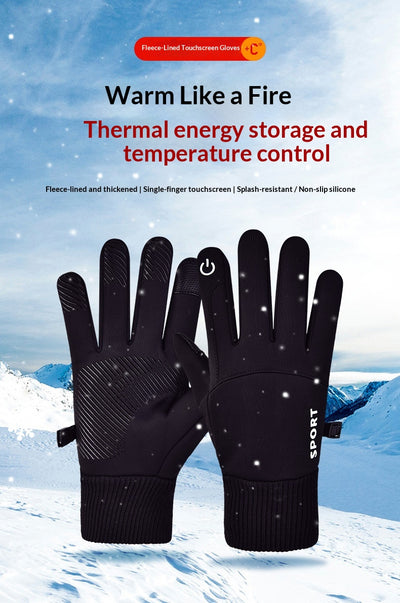 Guantes de Ciclismo para Hombre con Forro Polar para Pantalla Táctil y Conducción - Image 25