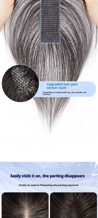 Set de Peluca con Flequillo de Cabello Real y Sistema Velcro - Image 20