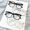 Gafas Decorativas Marco Negro Liso - Estilo Street Snap para Mujer